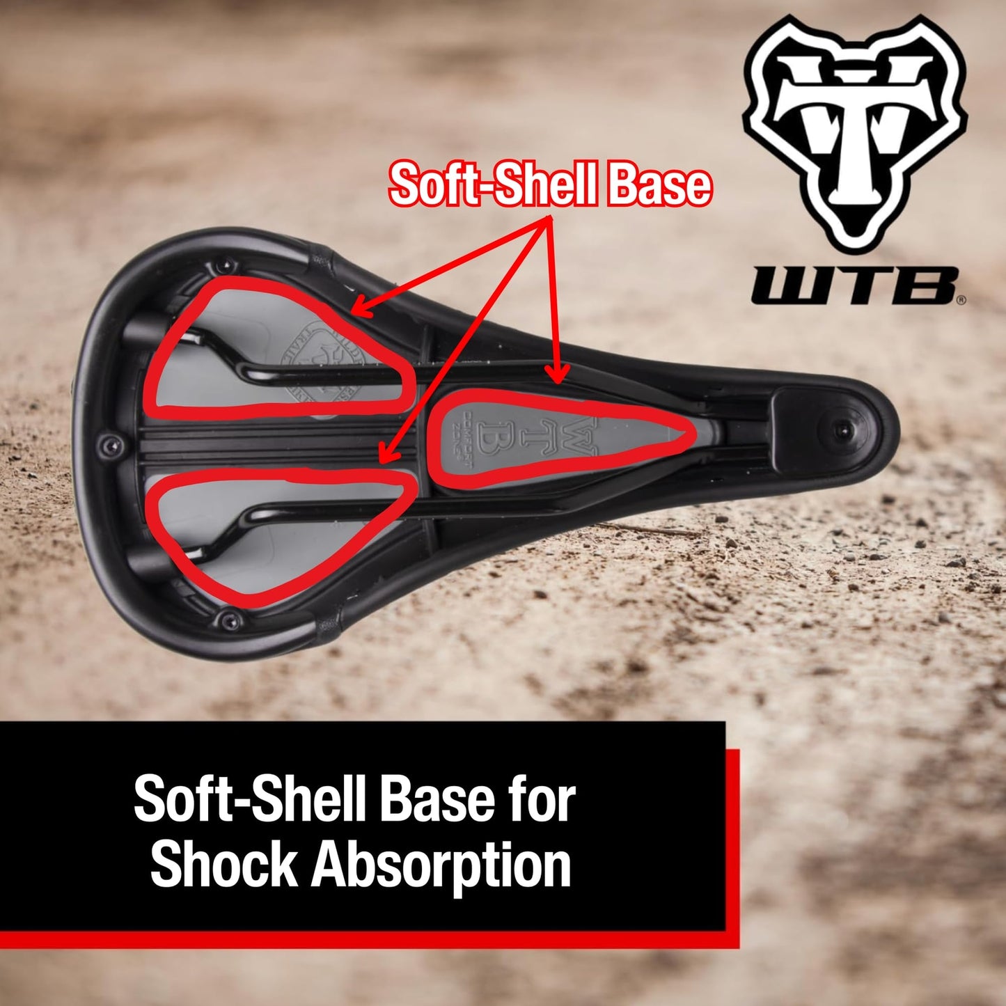 WTB Speed Comfort Bike Saddle, Shock Absorbing Saddle, Dual Compound Soft Shell1