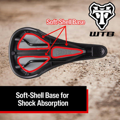 WTB Speed Comfort Bike Saddle, Shock Absorbing Saddle, Dual Compound Soft Shell1