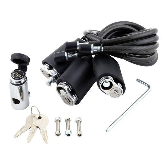 KUAT Transfer Triple Cable Lock Kit with Locking Hitch Pin | Durable Reliable0