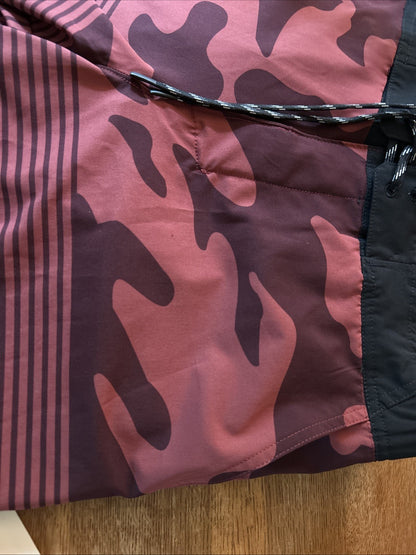 Fox Racing Burgundy/Multi Camo Hybrid Short5