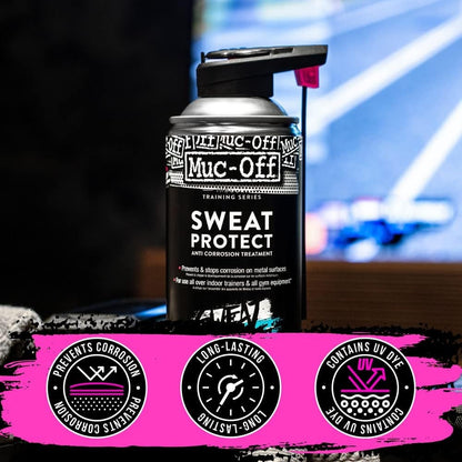 Muc-Off Sweat Protect, 10 fl oz - Anti Corrosion Spray for Indoor Bike Trainer2