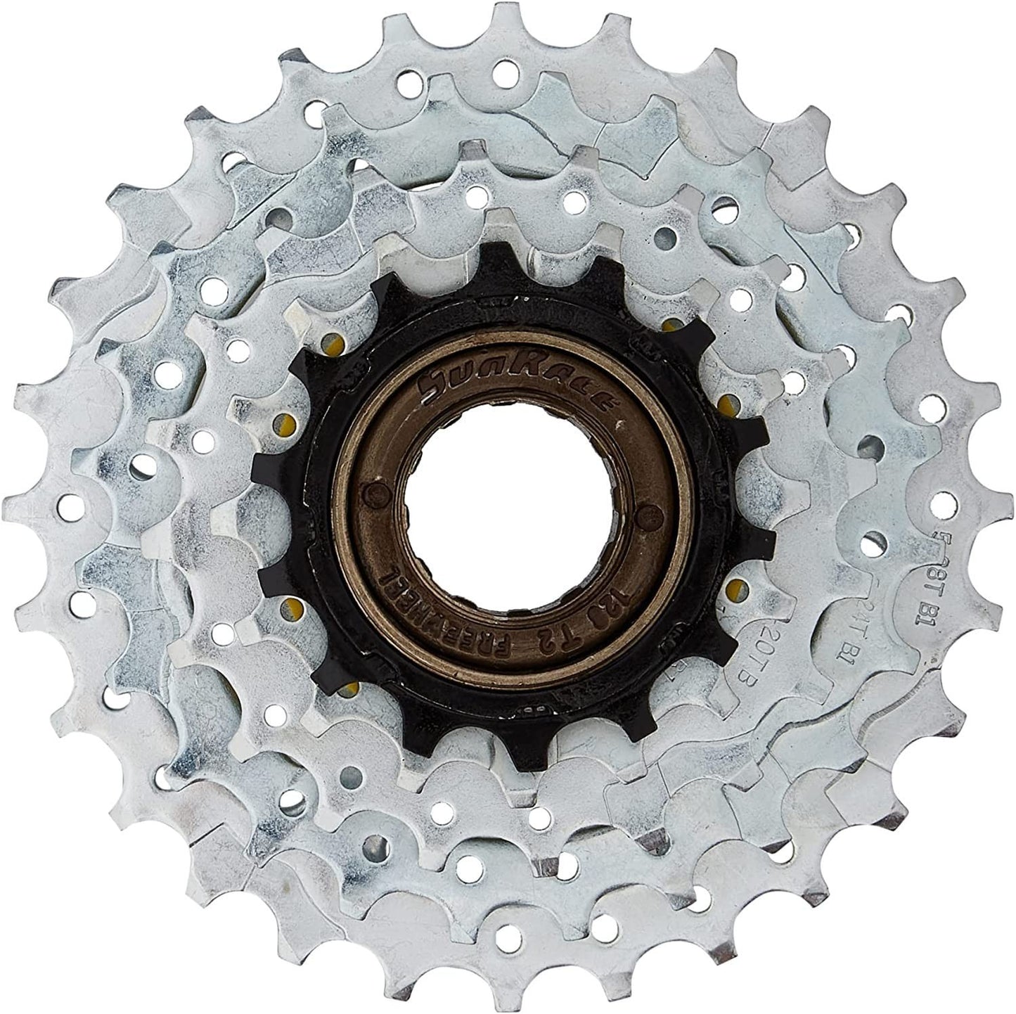 SunRace 5-Speed Freewheel 14-28T, Silver/Black0