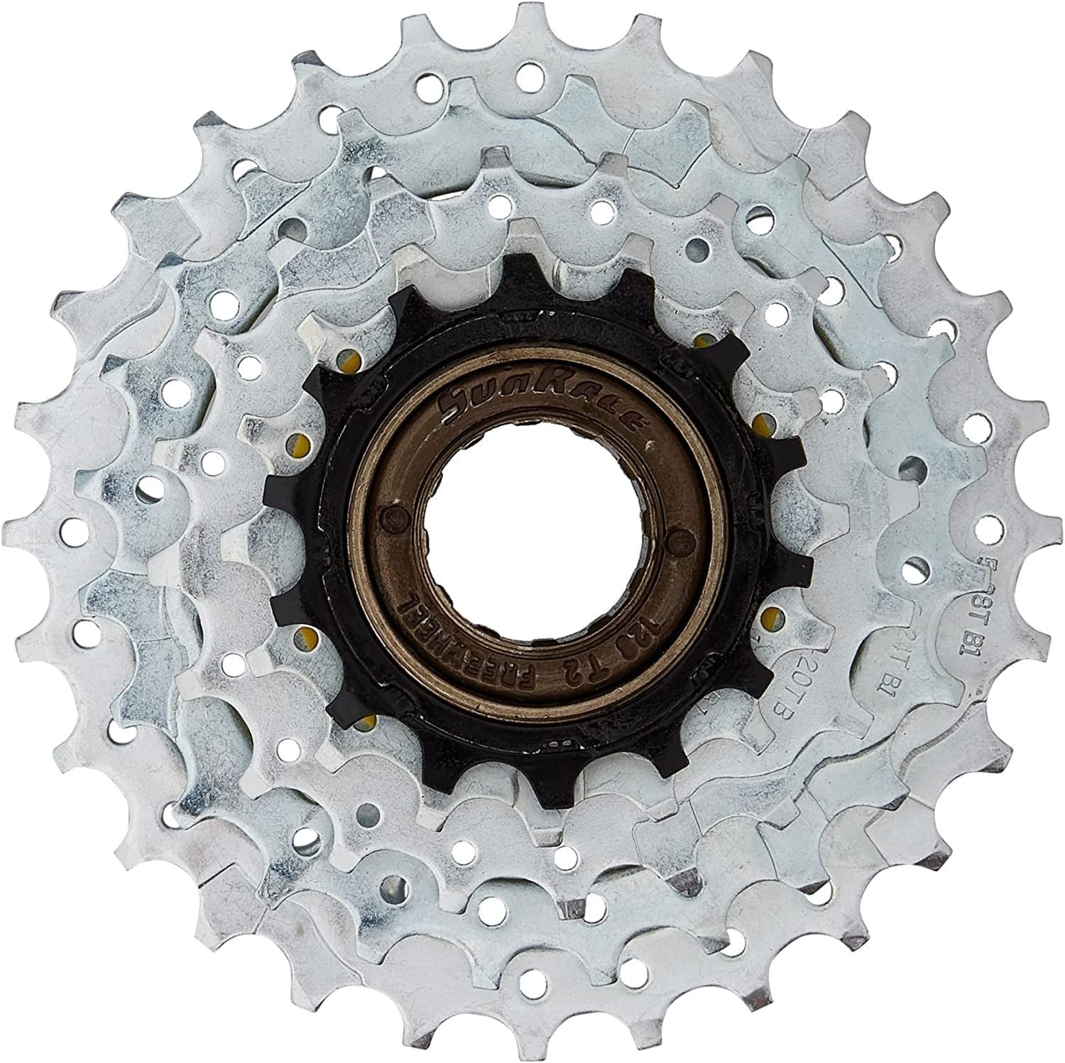 SunRace 5-Speed Freewheel 14-28T, Silver/Black0