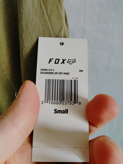 Fox Womens Excursion Zip Off Pants Beige Small2