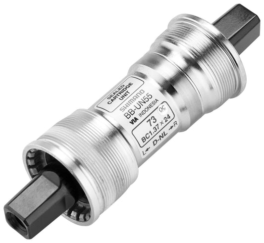 SHIMANO BB-UN55 Bottom Bracket - Silver, 73-113 mm0