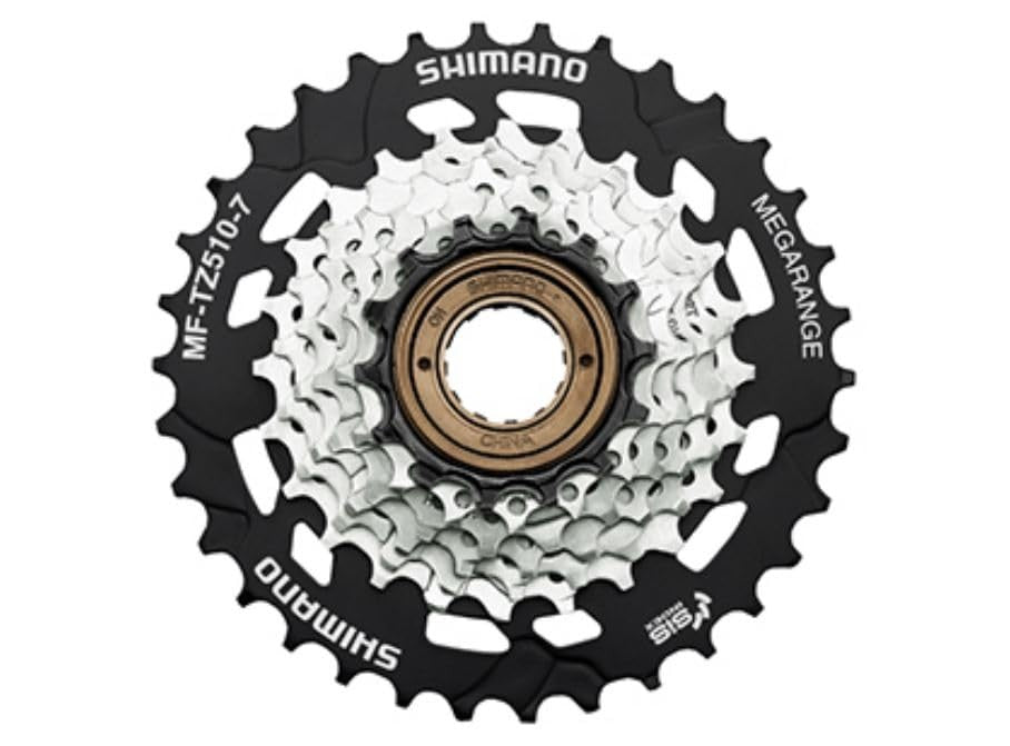 SHIMANO Unisex - Adult MF-TZ510 Screw Ring, Brown, Black, 7 Speed1