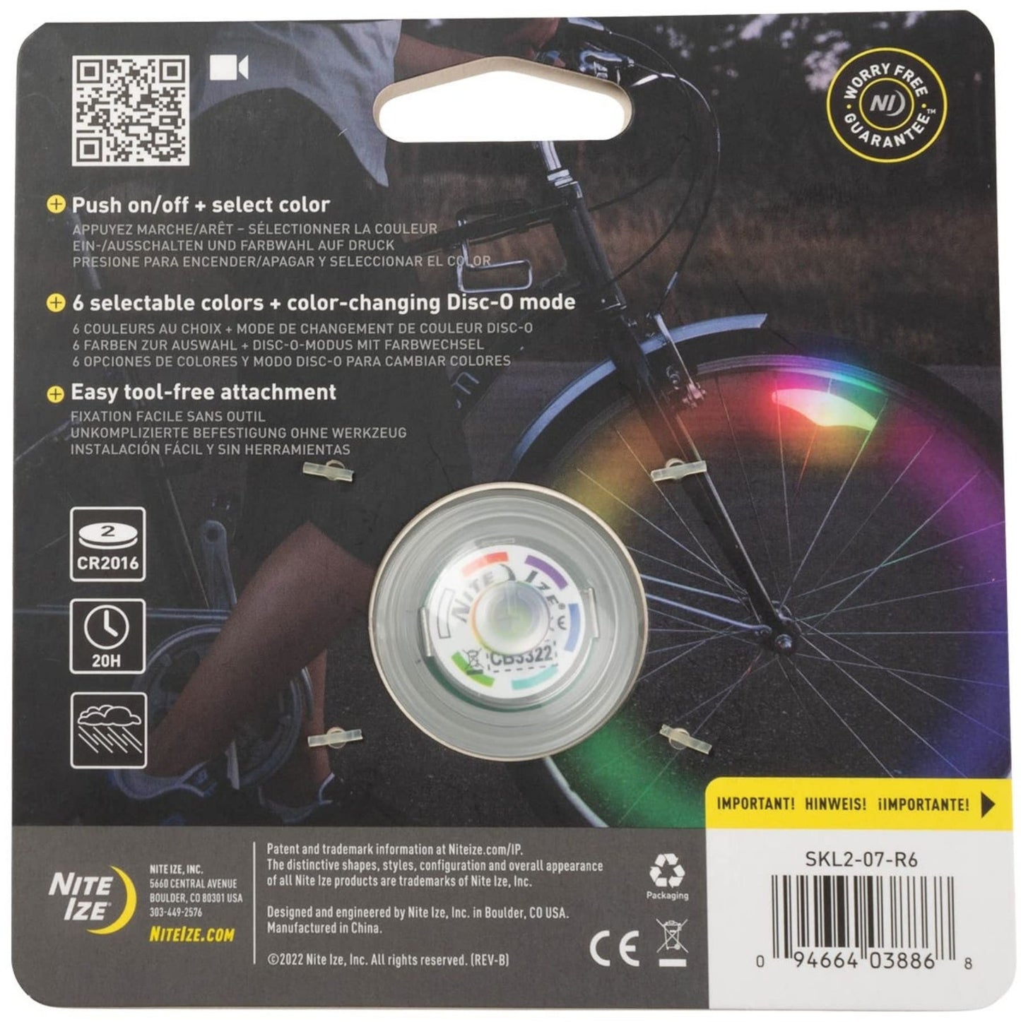 Nite Ize Led Spoke Light Disco1