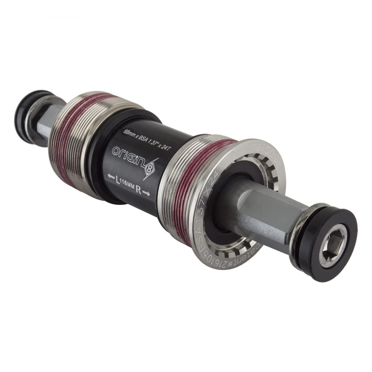 Origin8 Torqlite Square Taper Bottom Bracket, 68 x 116, Interface:0