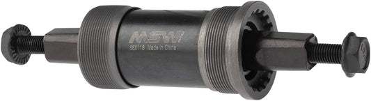 WSM MSW Bike Square Taper JIS Bottom Bracket, English Frame Interface, 68 x0