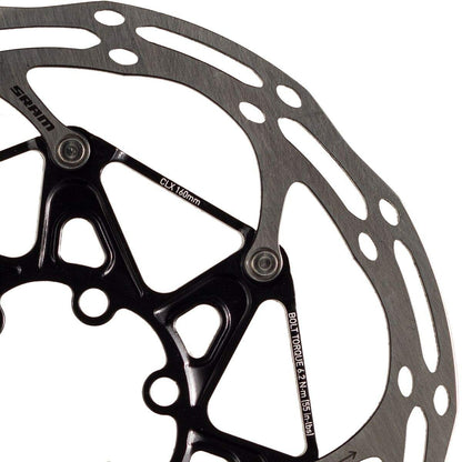 SRAM Rotor Centerline 2 Piece 160mm Black (Includes Ti Rotor Bolts) Rounded1
