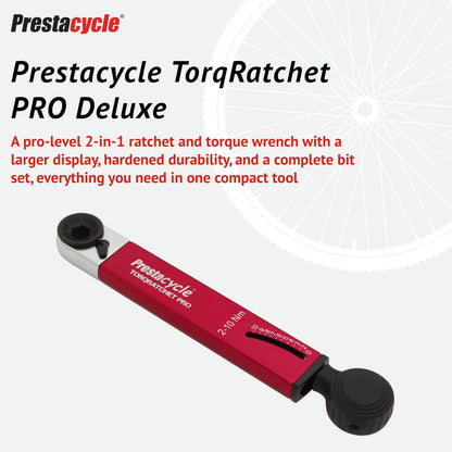 Prestacycle TorqRatchet PRO Deluxe Kit – 2–10Nm Torque Wrench & Ratchet1