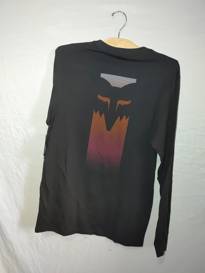 Fox Mens Flora LS Premium Tee Shirt Black Medium1