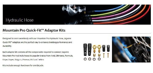 Jagwire Hayes Hydraulic Fitting Kit Stroker Banjo - Black2