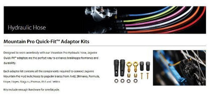 Jagwire Hayes Hydraulic Fitting Kit Stroker Banjo - Black2