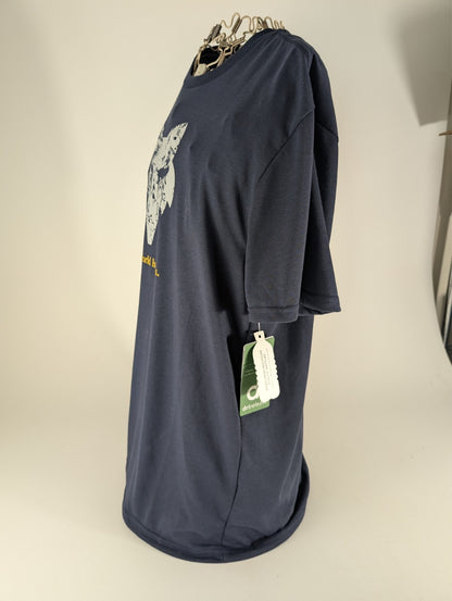 Fox "The World Is Yours" Mens Tshirt - Navy - NWT4