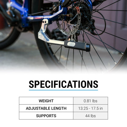 Portland Design Works Power Stance Bicycle Kickstand, Rear Mount 40mm, Silver4