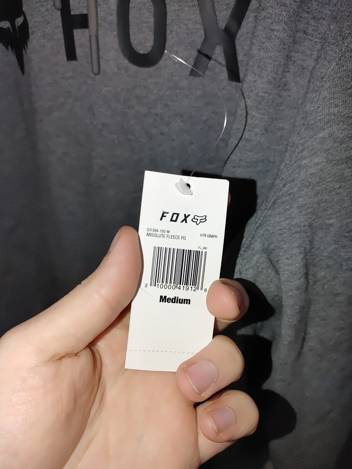 Fox Mens Absolute Fleece PO Gray Medium2