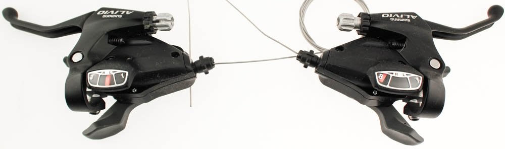 Shimano ST-M410 Alivio Bicycle Shifter/Brake Lever Set (8-Speed, Black)0