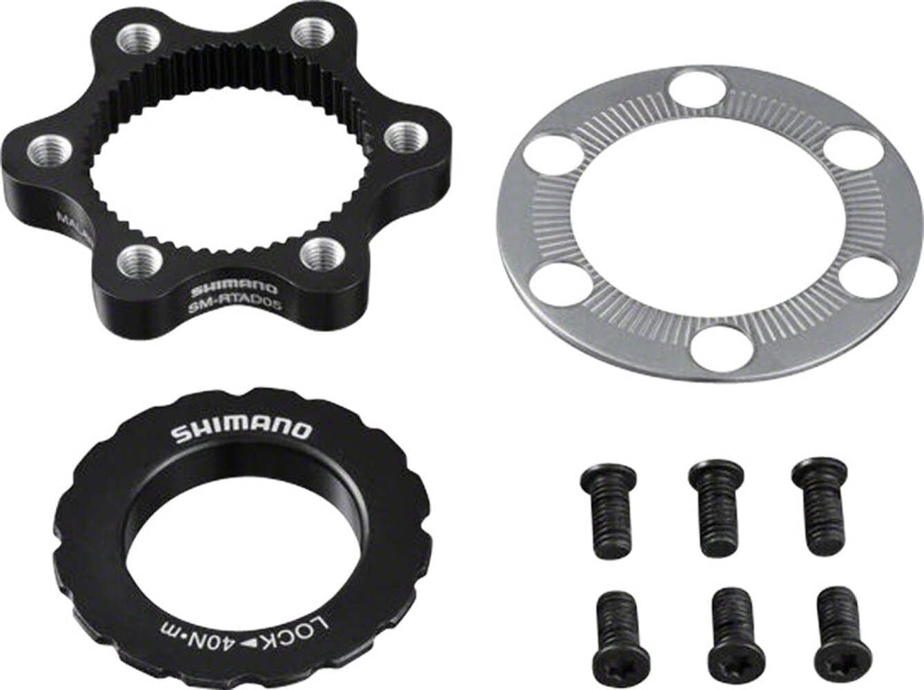 SHIMANO Centerlock to 6-Bolt Rotor Adapter Black, One Size1