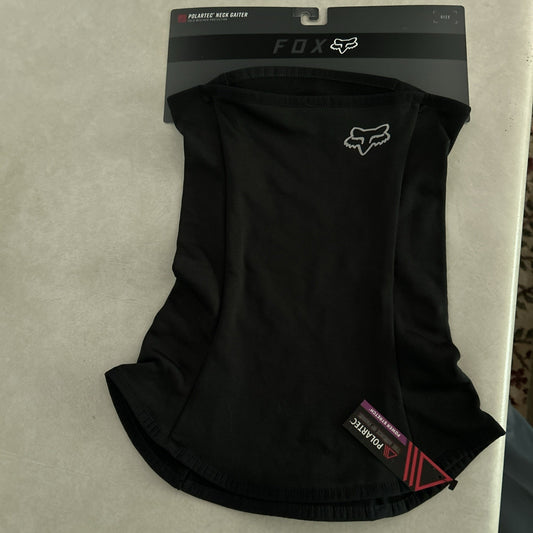 Fox Black Polartec power stretch neck gaiter0