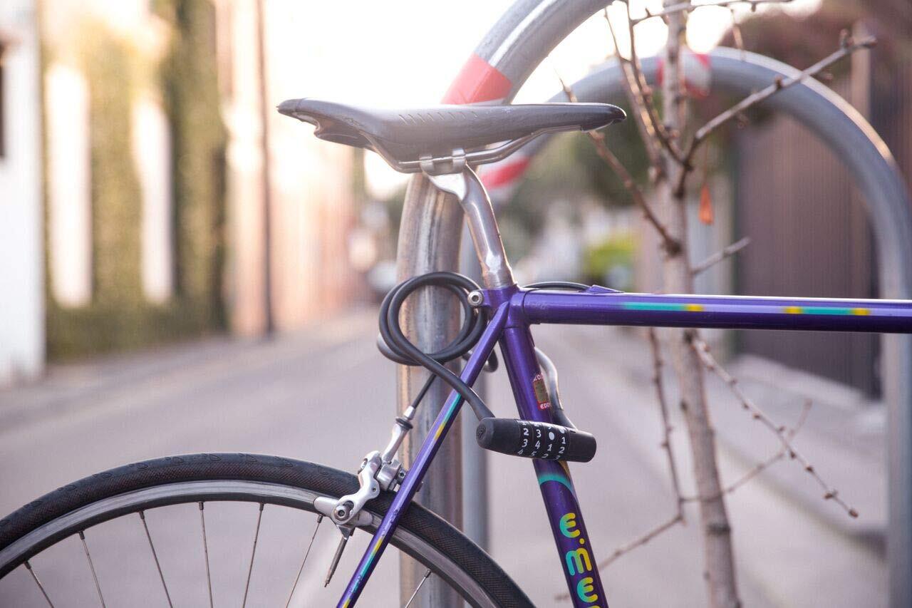 KNOG Party Coil Cable Key Lock, Lime Green, 10mm x 1.35m2