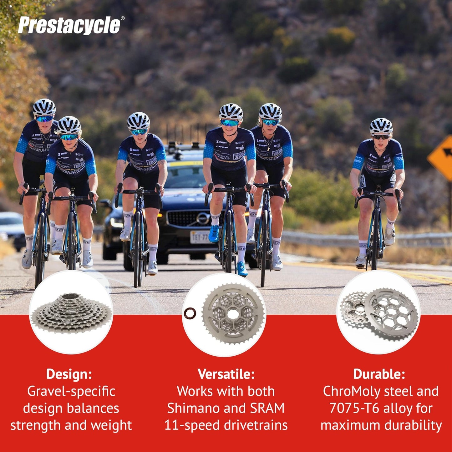 Prestacycle UniBlock PRO 11-Speed Cassette 11-40 – Shimano, SRAM & Campagnolo3