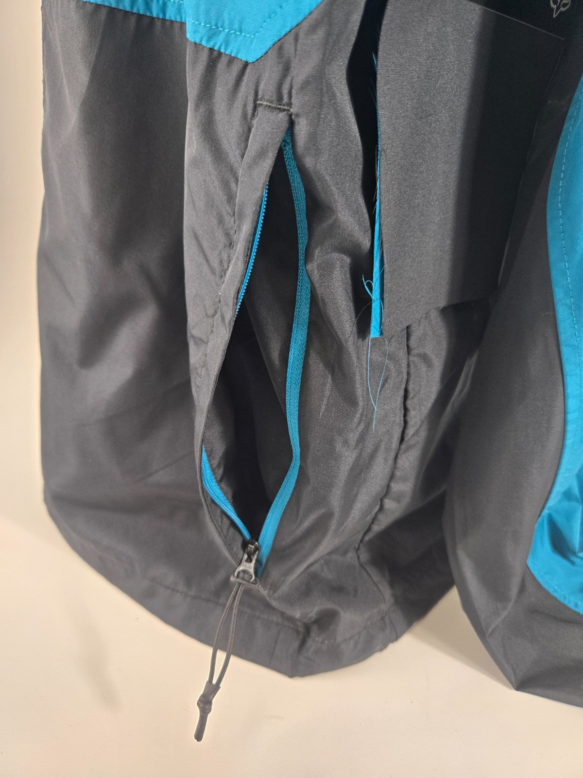 Fox Racing "Cienega" Hooded Windbreaker - sz M - Maui Blue and Black14