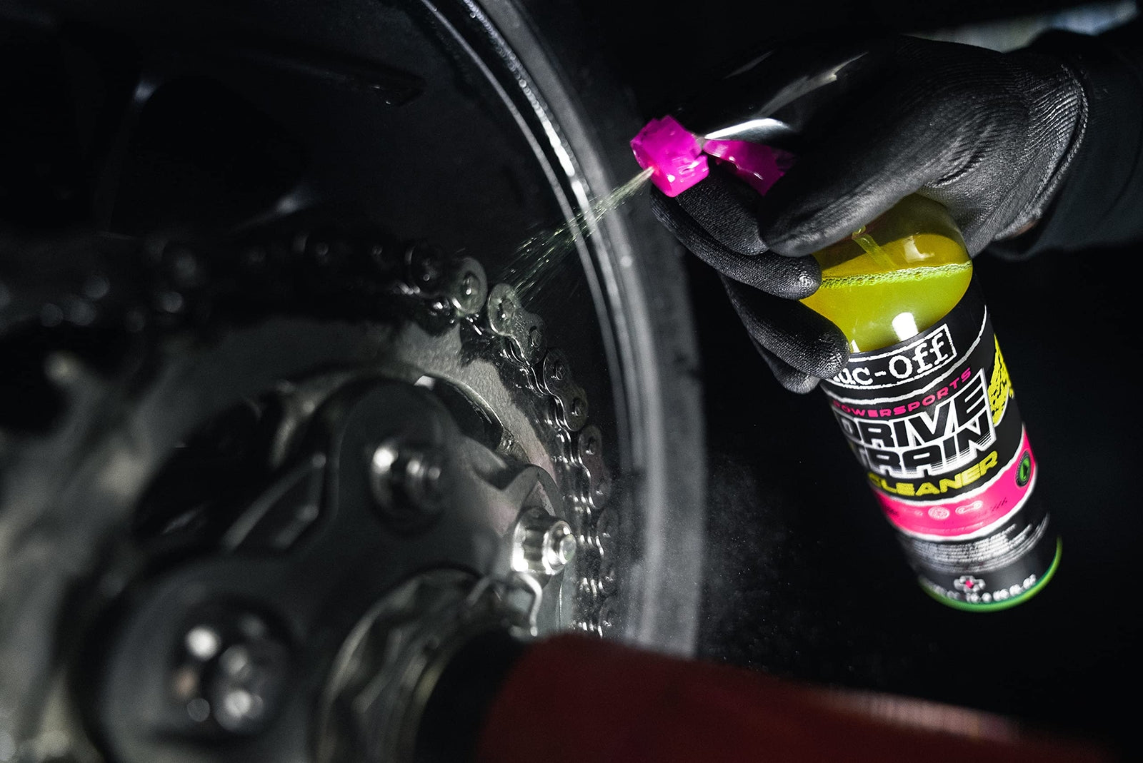 Muc-Off Powersports Drivetrain Cleaner, 16.9 fl oz - Chain Cleaner and Degreaser3