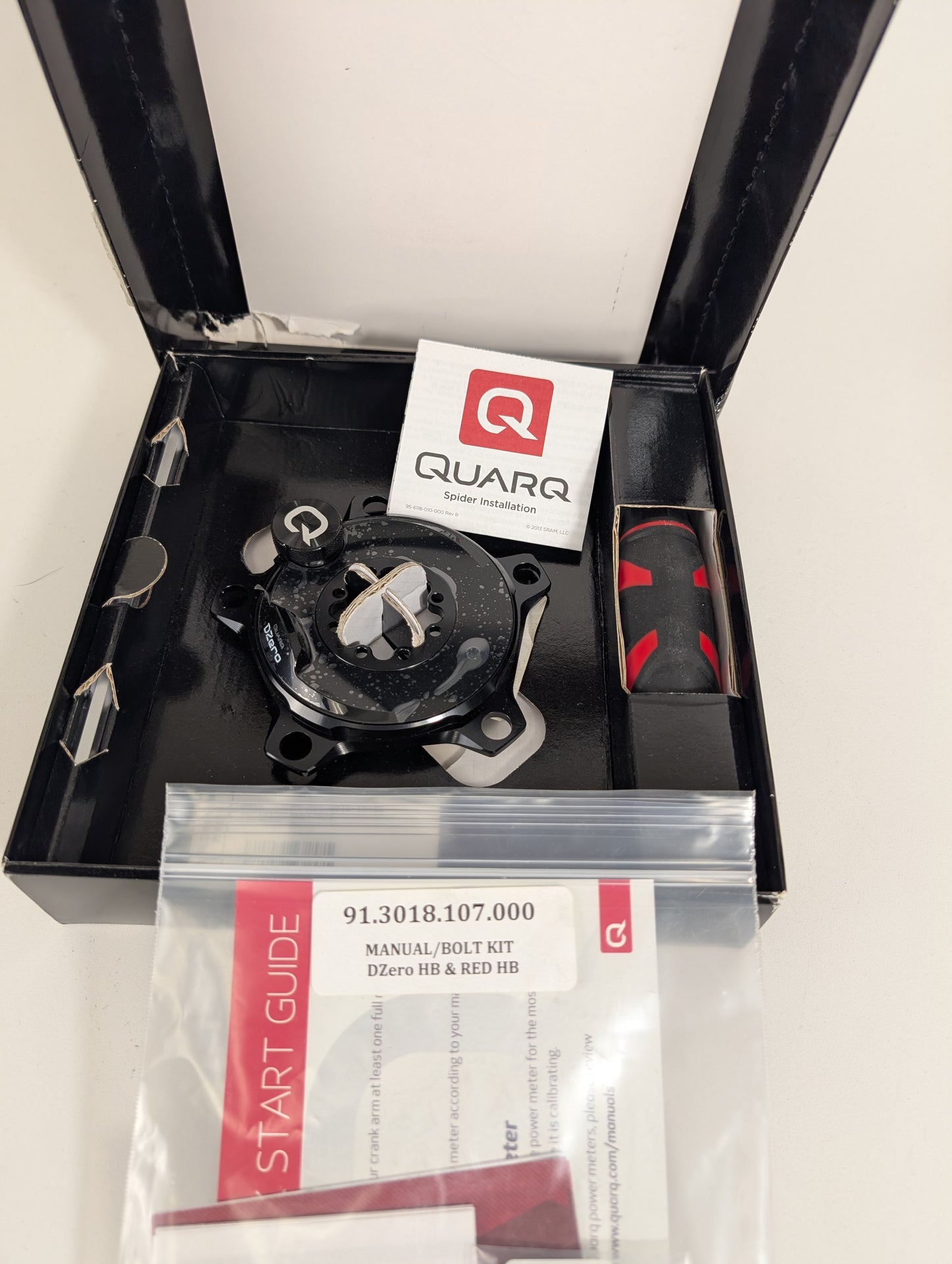 Quarq DZero PowerMeter Crank Spider Assembly, 8-bolt, Hidden bolt, 110mm BCD