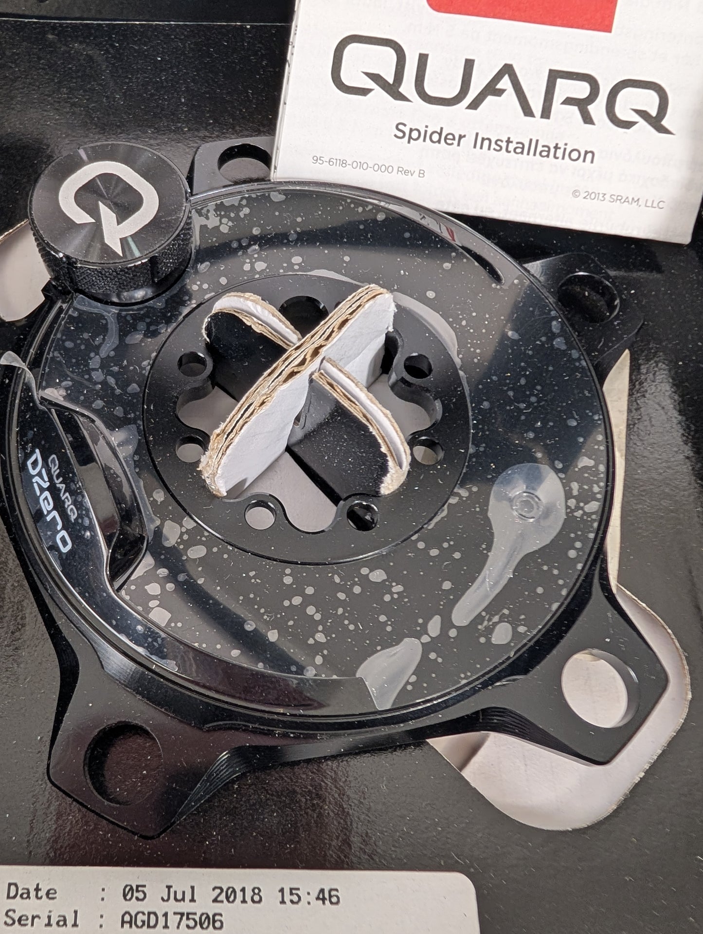 Quarq DZero PowerMeter Crank Spider Assembly, 8-bolt, Hidden bolt, 110mm BCD