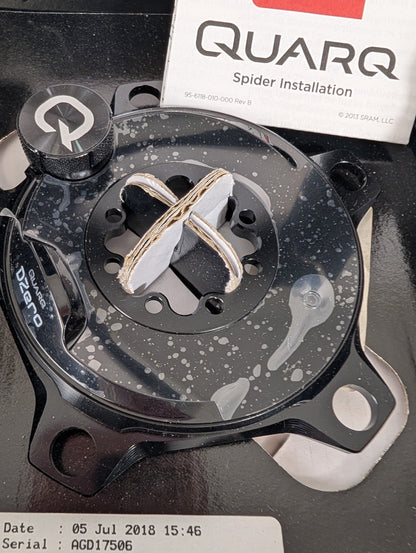 Quarq DZero PowerMeter Crank Spider Assembly, 8-bolt, Hidden bolt, 110mm BCD