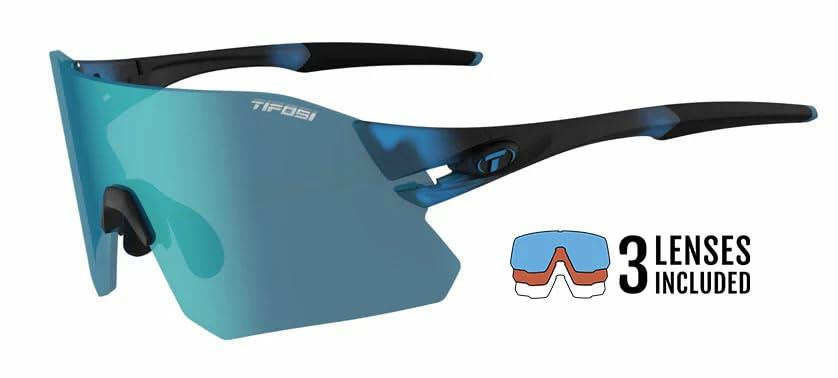 Tifosi Optics Rail Sunglasses (Crystal Blue (Clarion Blue/AC Red/Clear))
