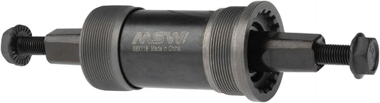 WSM MSW Bike Square Taper JIS Bottom Bracket, English Frame Interface, 68 x
