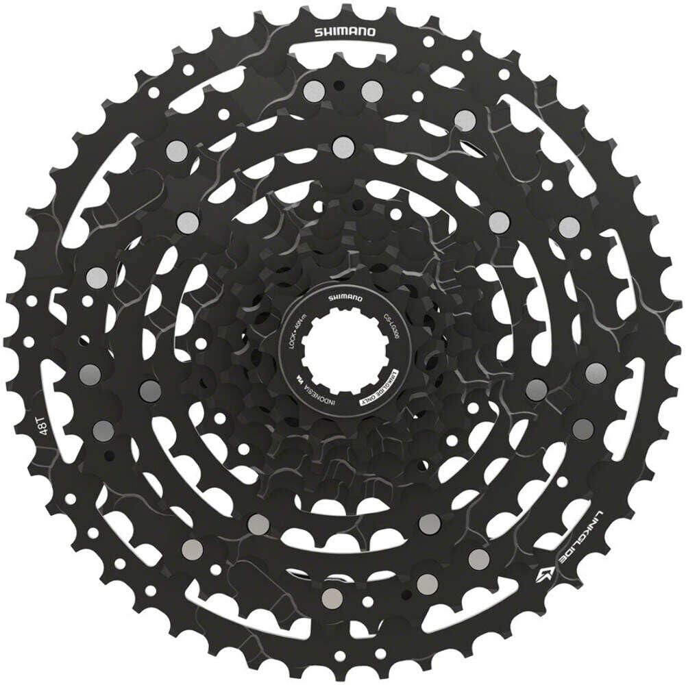 SHIMANO CUES CS-LG300-10 Cassette - 10-Speed, 11-48t, Black