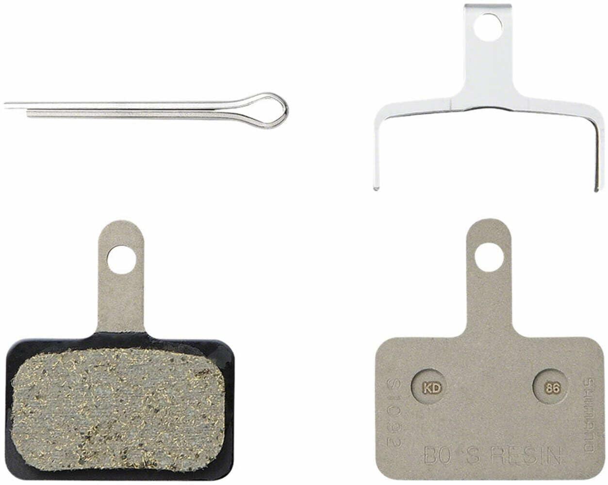 SHIMANO B05S-RX Disc Brake Pad and Spring - Resin Compound, Stainless Steel Back