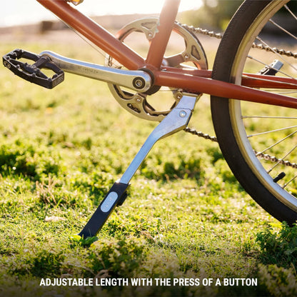 Portland Design Works Power Stance Bicycle Kickstand, Rear Mount 40mm, Silver