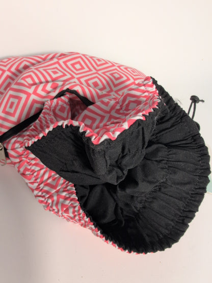 Electra Mosaic Bike Basket Liner, Black/Pink, Reversible With Strap