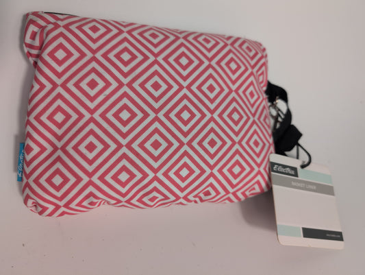 Electra Mosaic Bike Basket Liner, Black/Pink, Reversible With Strap