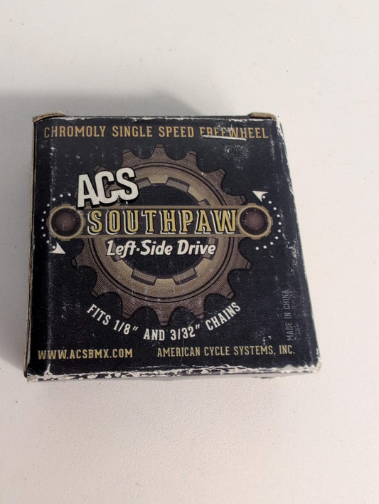 Acs Southpaw 16t x 3/32" Freewheel - Left Side Drive - Left Thread 1.375" - 24